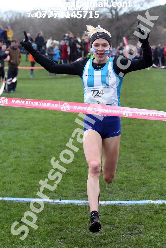 Womens long race  2020 BUCS Cross Country Champs., Edinburgh.  Photo: David T. Hewitson/Sports for All Pics